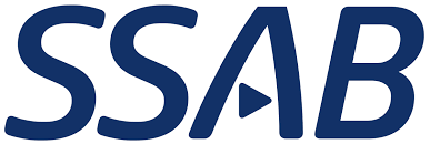 SSAB logotype dark blue on white